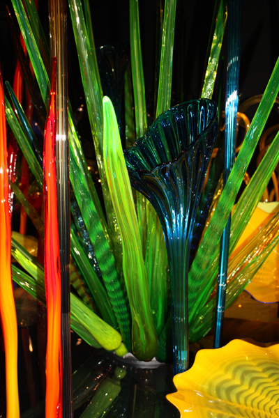 glass sculptures in teh Mille Fiori